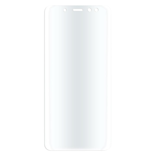 1x Heltäckande Glas för Samsung Galaxy A8 Skydd Skyddsglas Stark Transparent