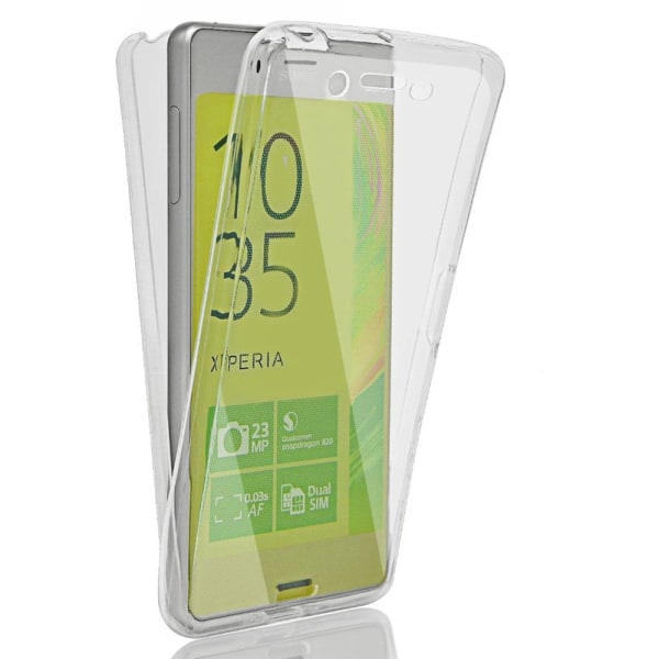 Stötsäkert Skal för Sony Xperia Z5 Mobil 360 Skydd Mobilskal Gum Transparent