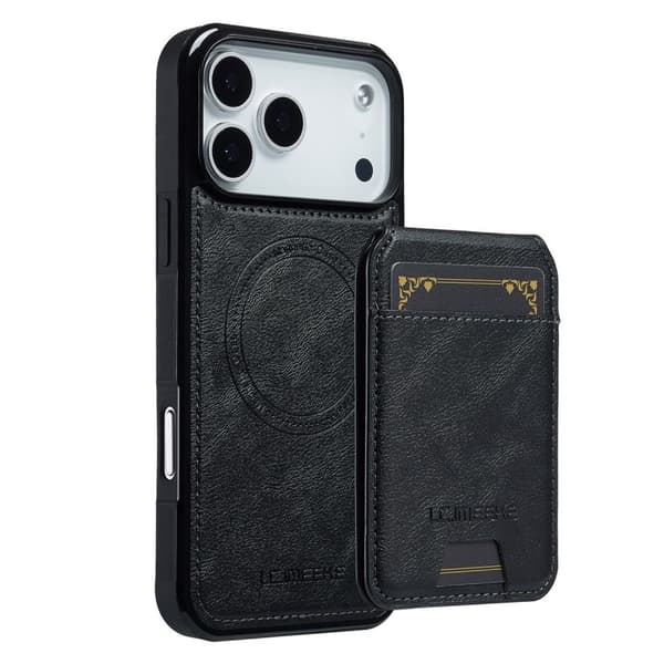 MagSafe Case Detachable Card Holder iPhone 18 Pro Max, iPhone 17 Pro Max - Black