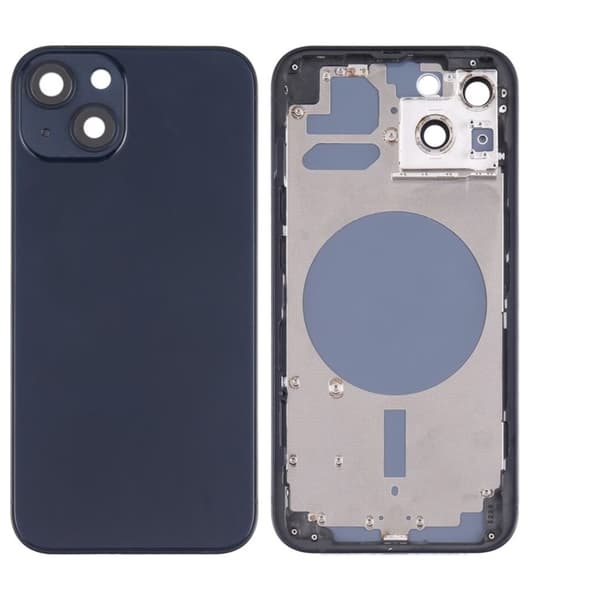 iPhone 13 Back Cover with Small Parts (No Logo) - Black