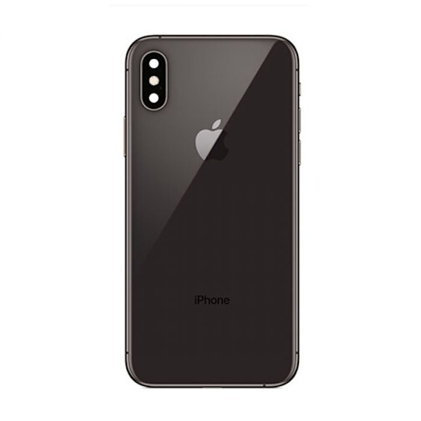 iPhone Xs Komplett Baksida Med Alla Flex Kablar Original - Svart