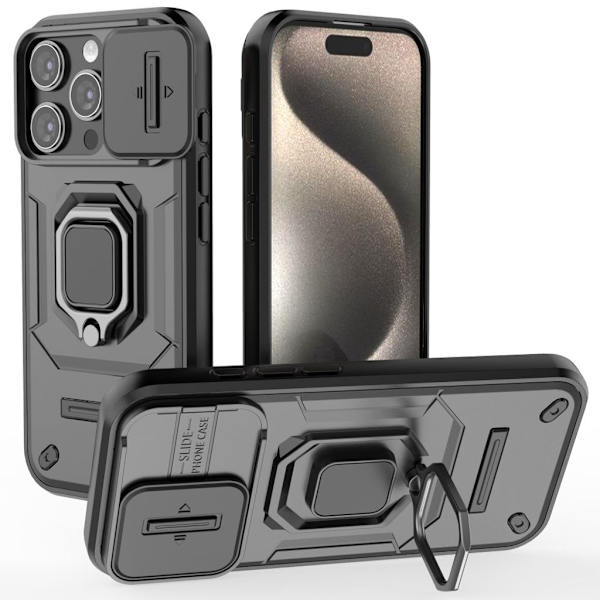 iPhone 16 Pro Case with ring - Black