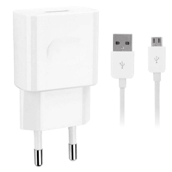 Original Huawei Strömadapter med Micro-USB Kabel, 2A, 1m - Vit