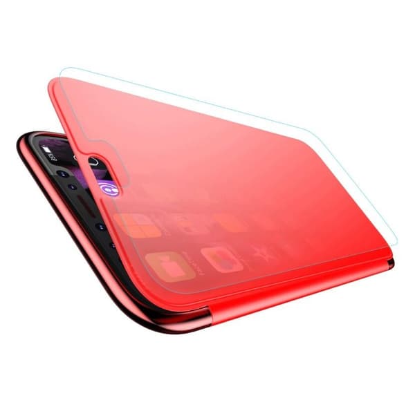 Baseus Touchable Fodral för iPhone XS Max - Röd Svart