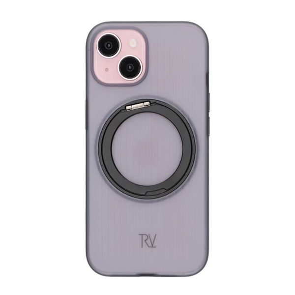 iPhone 15 Rvelon Case Rotating Magnet Stand - Black
