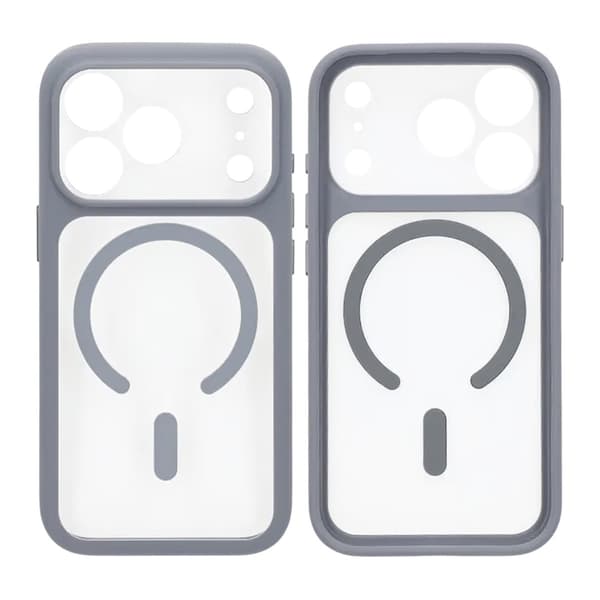 Skal för iPhone 17 Pro med MagSafe & Kameraskydd med Grå