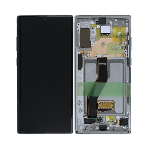 Samsung Galaxy Note 10 Plus 5G Skärm med LCD Display Original - Glow/Silver