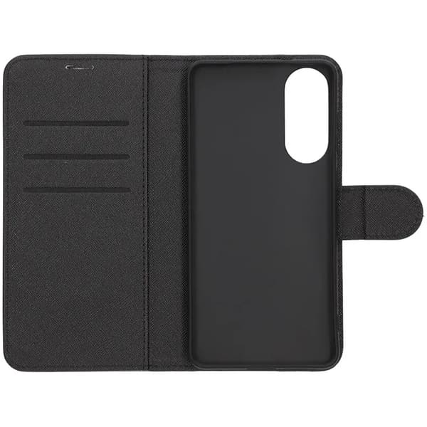 Wallet Case with Stand for Samsung Galaxy S25 Edge - Black