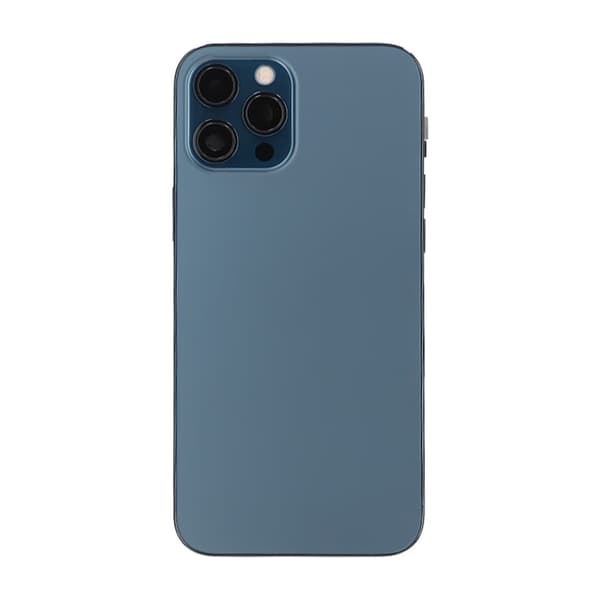 iPhone 12 Pro Max Back Cover Complete OEM Blue With Small Parts