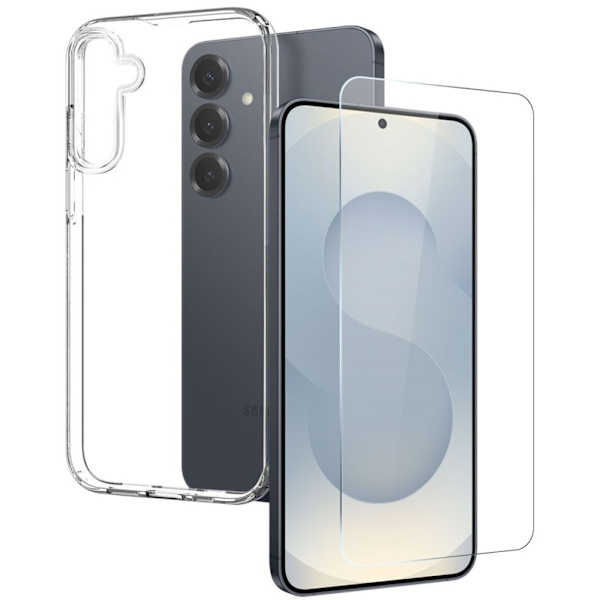 NORTHJO Samsung Galaxy S25 FE Case & Screen Protector - Transparent