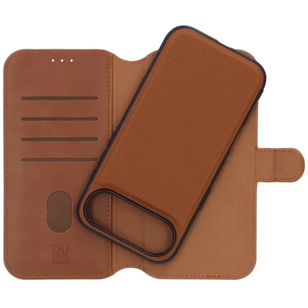 Rvelon Wallet Case Magnet for iPhone Air - Brown