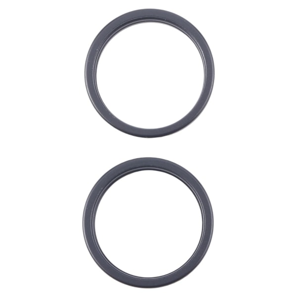 iPhone 16 Plus Back camera lens outer protector hoop ring, 2-pack - Black