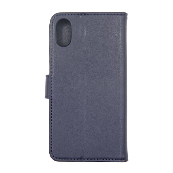 iPhone X/XS Plånboksfodral Magnet Läder med Stativ - Blå