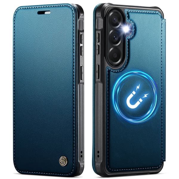 CASEME 053 Samsung Galaxy A17/A16/A26 Wallet Cover MagSafe RFID blocking - Blue