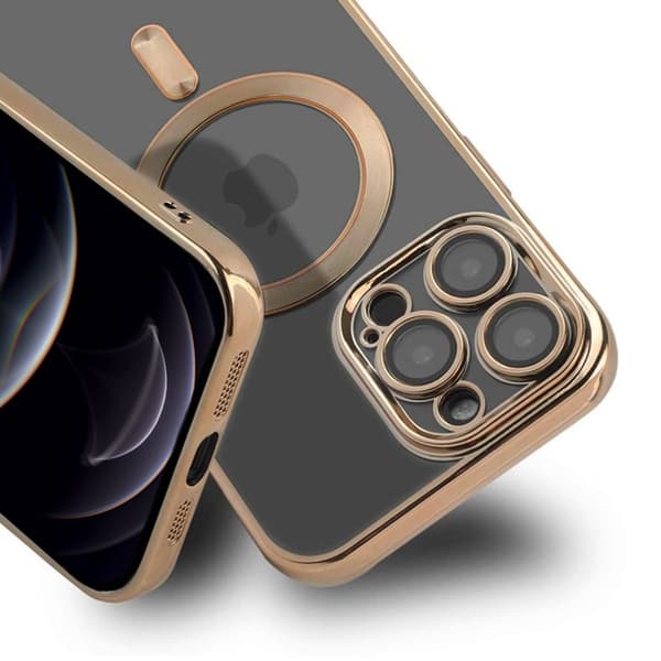 Luxury Phone Case with Magsafe iPhone 12 Pro Max - Gold
