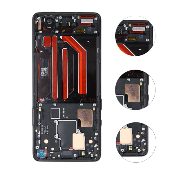 OnePlus 8 Pro Skärm/Display Ram - Svart