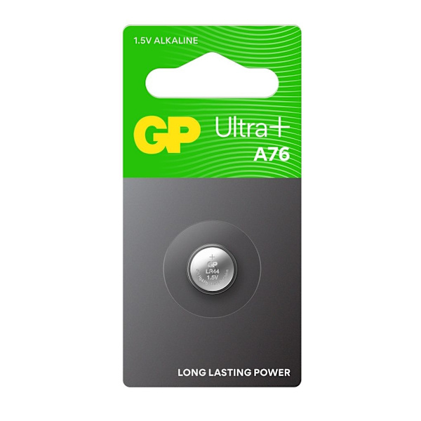 GP Ultra Plus Alkaline button cell LR44/A76 1-pack