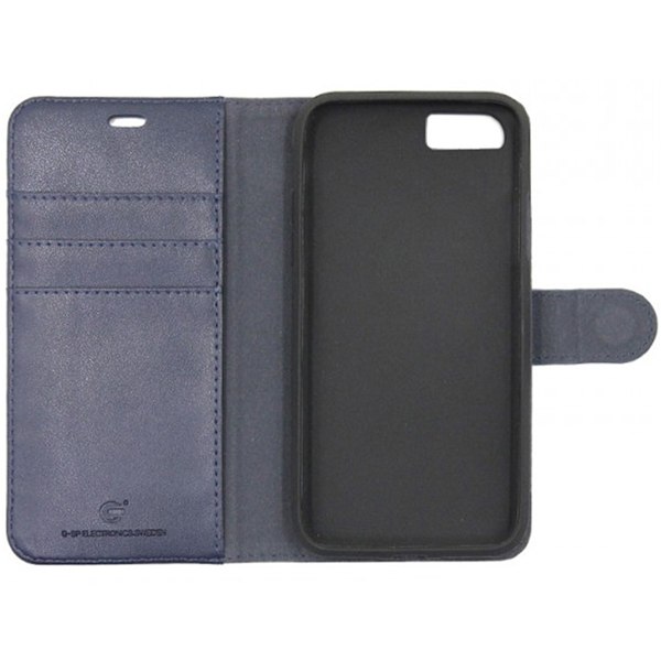 iPhone 6/6S Plånboksfodral Magnet Läder med Stativ - Mörkblå