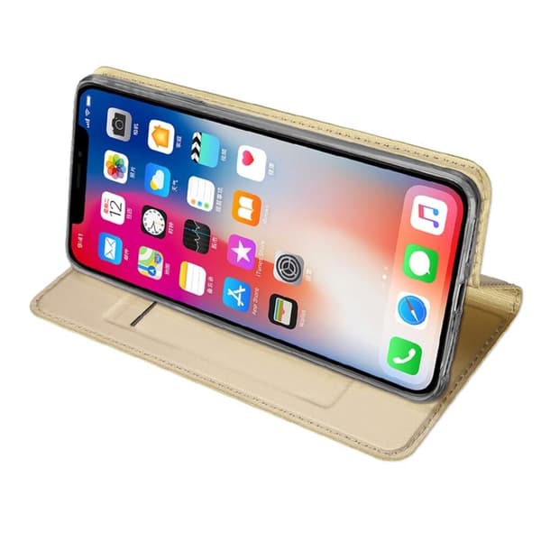 SiGN Skin Pro Plånboksfodral till iPhone XS Max - Guld