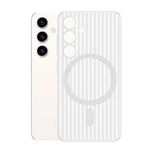 Samsung Galaxy S24 Plus Mobile Case Corrugated - Transparent
