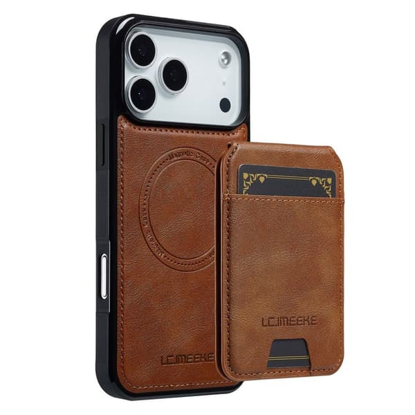 MagSafe Case Detachable Card Holder iPhone 18 Pro Max, iPhone 17 Pro Max - Brown