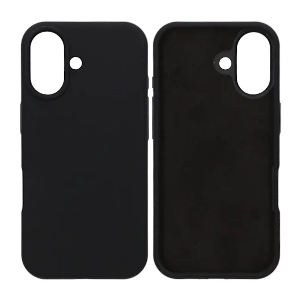 Soft Silicone Mobile Case for iPhone 17 - Black
