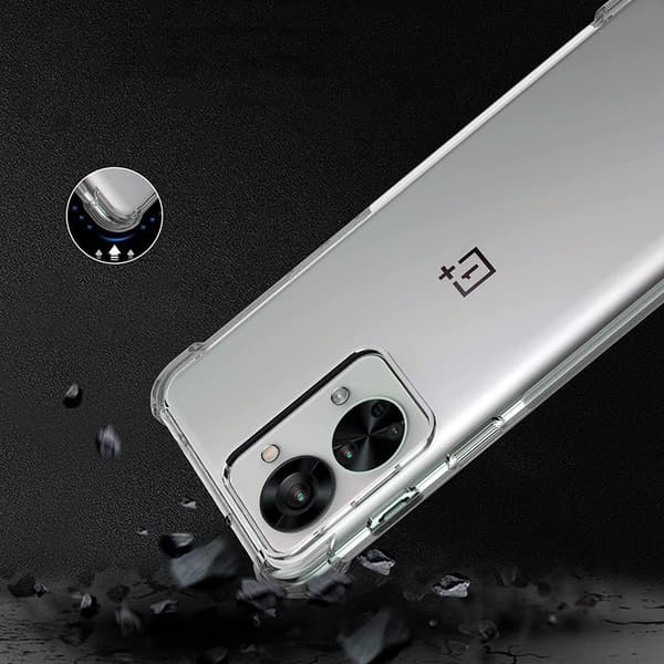 OnePlus Nord 2T Stöttåligt TPU Mobilskal - Transparent