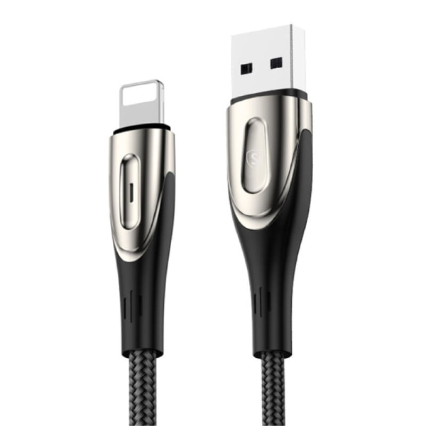 SiGN USB till Lightning Kabel, 2m, 3A - Svart