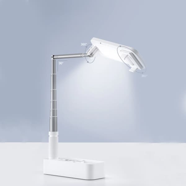 Portable Mobile Phone Tripod with Telescopic Function and Lamp