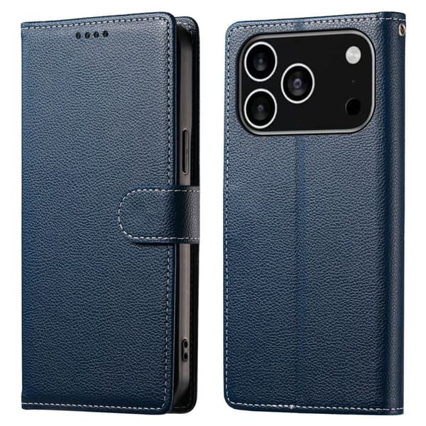 iPhone 18 Pro/17 Pro Wallet Cover - Dark Blue