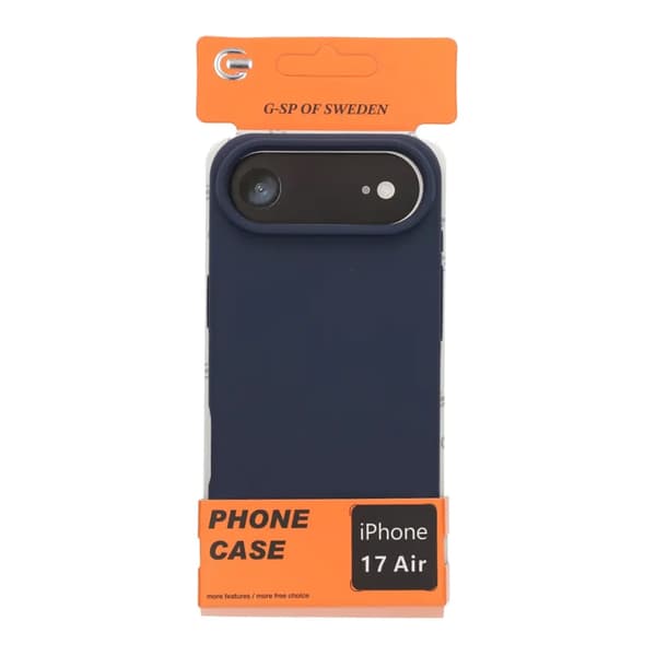 Soft Silicone Mobile Case for iPhone Air - Dark Blue