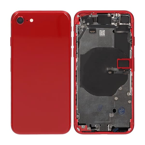 iPhone SE 2020 Back Cover with Complete Frame OEM - Red