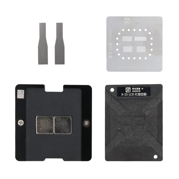AMAOE LCD-skärm IC Reballing Platform/Stencil för iPhone X-15 Pro Max