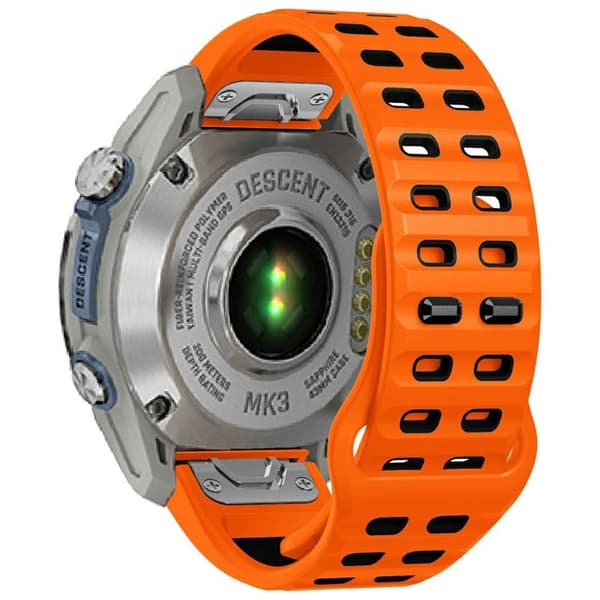 Garmin Fenix 8 51mm/7/6/6Pro etc. Two-tone silicone watch strap - Orange