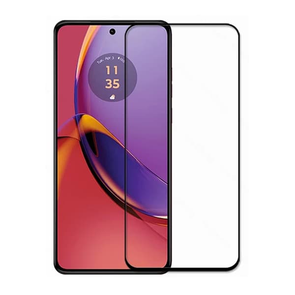 Motorola Moto G23 Screen Protector Full Coverage - Black - bulk