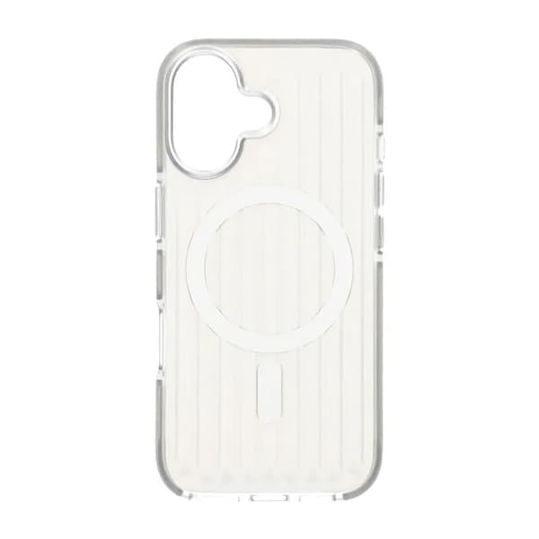 Mobile Case Corrugated Magsafe for iPhone 17 - Silver