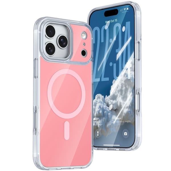 iPhone 18 Pro/17 Pro MagSafe Case Acryllic Back - Pink