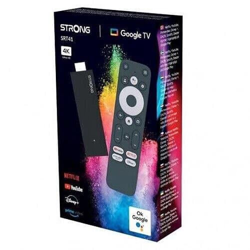 Strong Google TV 4K Stick SRT41 - Svart - Original Svart