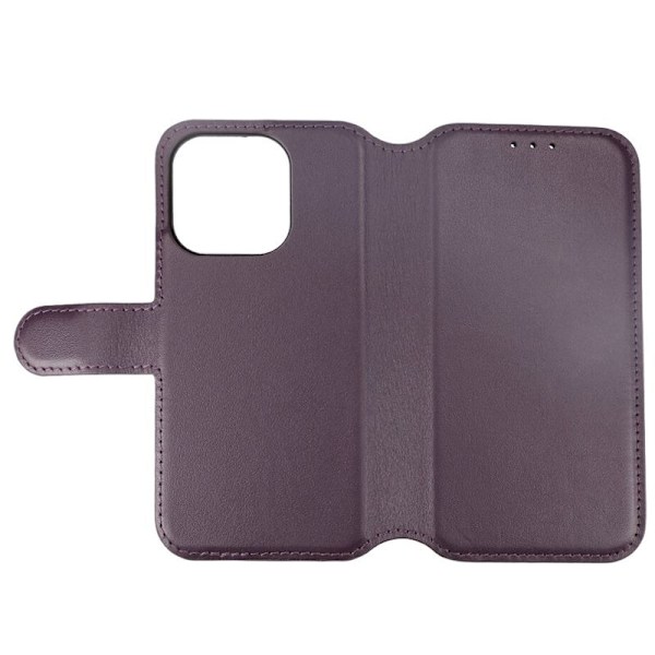 iPhone 15 Pro Plånboksfodral Läder Rvelon - Lila