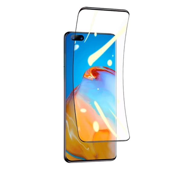 Baseus Heltäckande Curved Skärmskydd för Huawei P40 Pro (2-pack) - Svart Svart