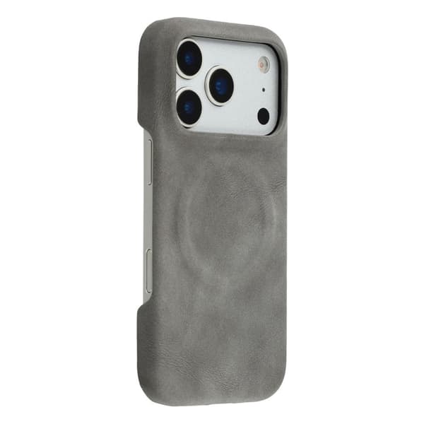 iPhone 18 Pro/17 Pro MagSafe Case PU-leather - Grey
