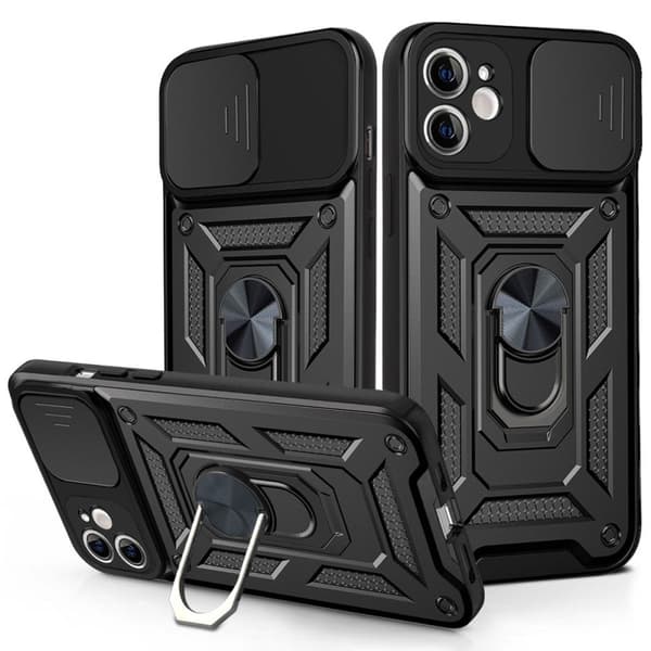 iPhone 11 Case with Ring holder - Black