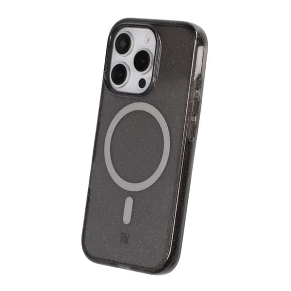 iPhone 16 Pro Rvelon TPU Mobile Case with MagSafe - Glitter Black