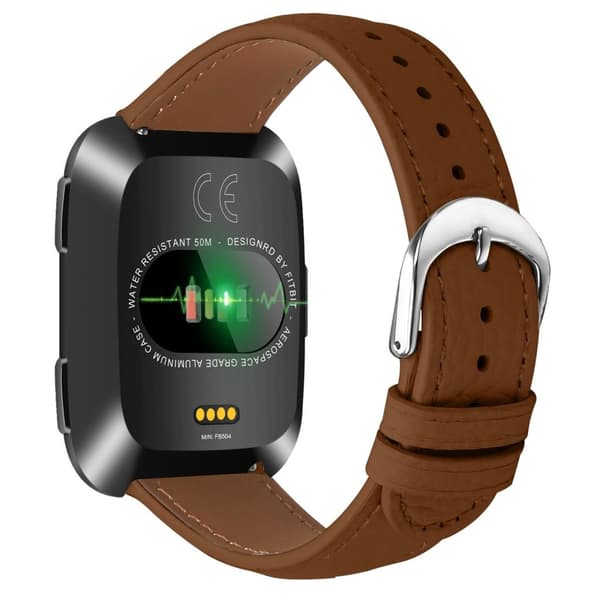 Fitbit Versa/Versa Lite/Versa 2 Watch Strap PU Leather - Brown