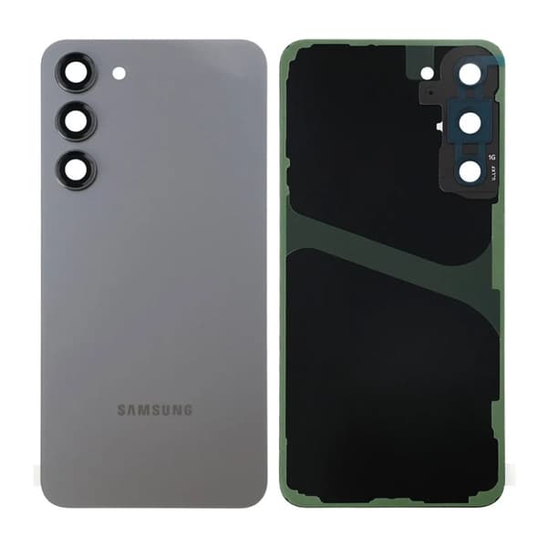 Samsung Galaxy S23 Plus Baksida med tejp - Grå Svart