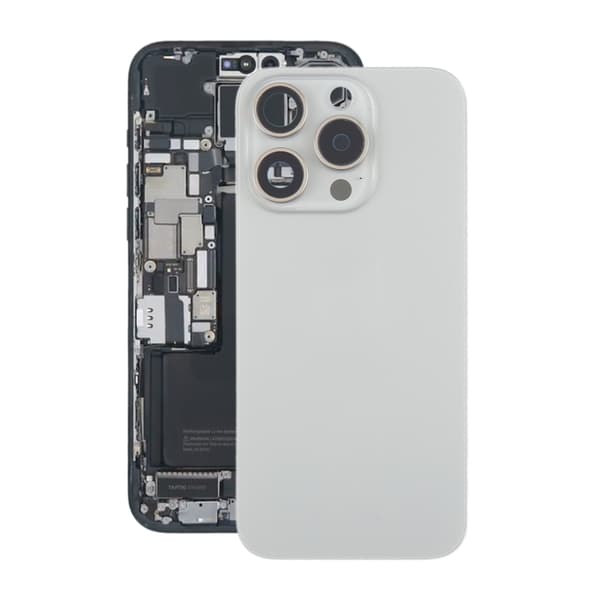 iPhone 15 Pro Back Glass with Magnet and Camera Lens - Natural Titanium