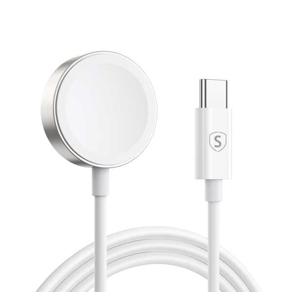 SiGN Magnetisk USB-C Laddare för Apple Watch, 2.5W, 1.2m - Vit Svart