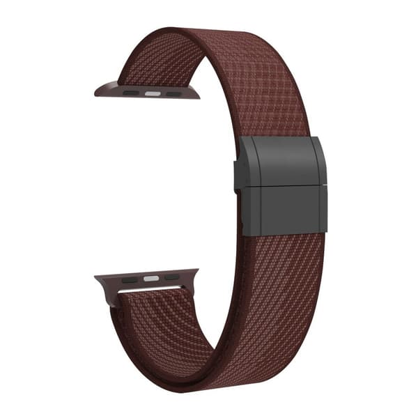 Apple Watch 42/41/40/38mm Nylon Watch Strap Magnetic Closure - Brown