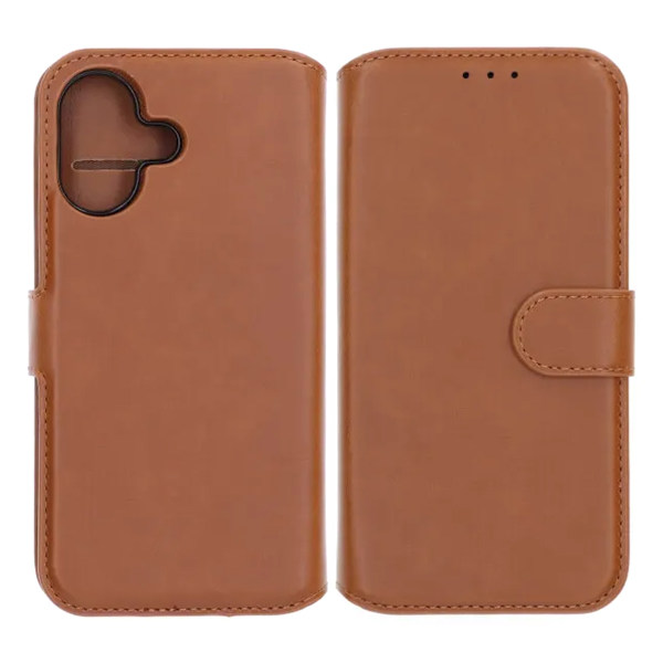 Rvelon Wallet Case Magnet for iPhone 17 - Brown