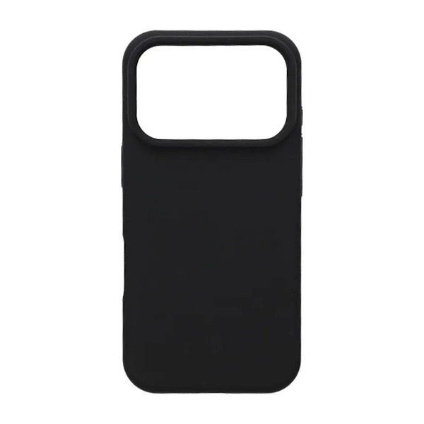 Soft Silicone Mobile Case for iPhone 17 Pro Max - Black
